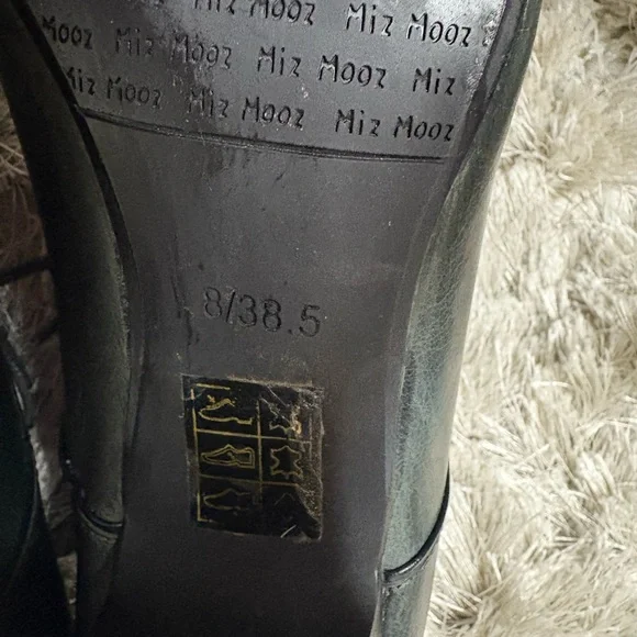 Miz Mooz Dark Leather Lace-Up Oxfords - Picture 6 of 8